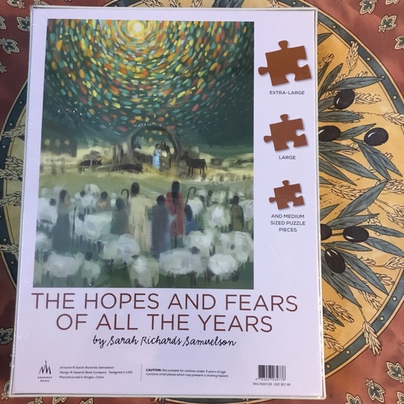 The Hopes & Fears of All The Years 500 Piece Puzzle by Deseret Book, New, Sealed - Picture 2 of 6